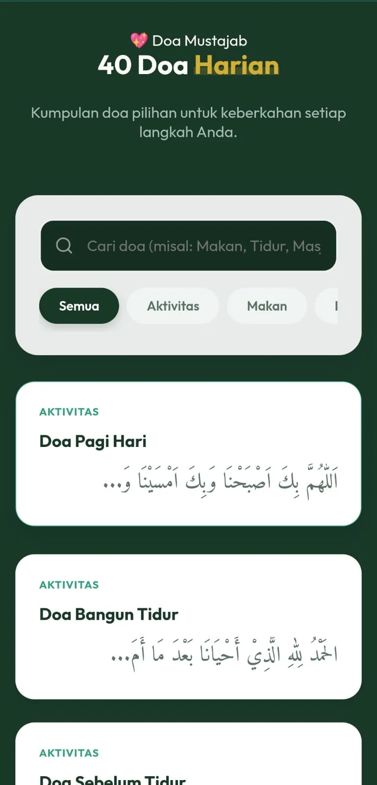 40 Doa Harian Mustajab